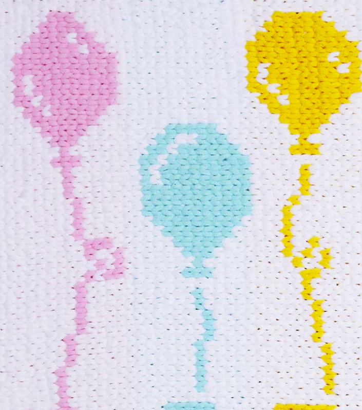 🧶Handmade Baby Blanket – “BABY” Design – Soft & Unique – 80x95 cm – Alize Puffy More