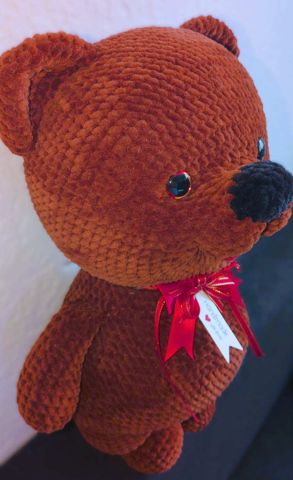 Handmade Amigurumi Bear – Soft Crochet Toy for Kids and Gifts